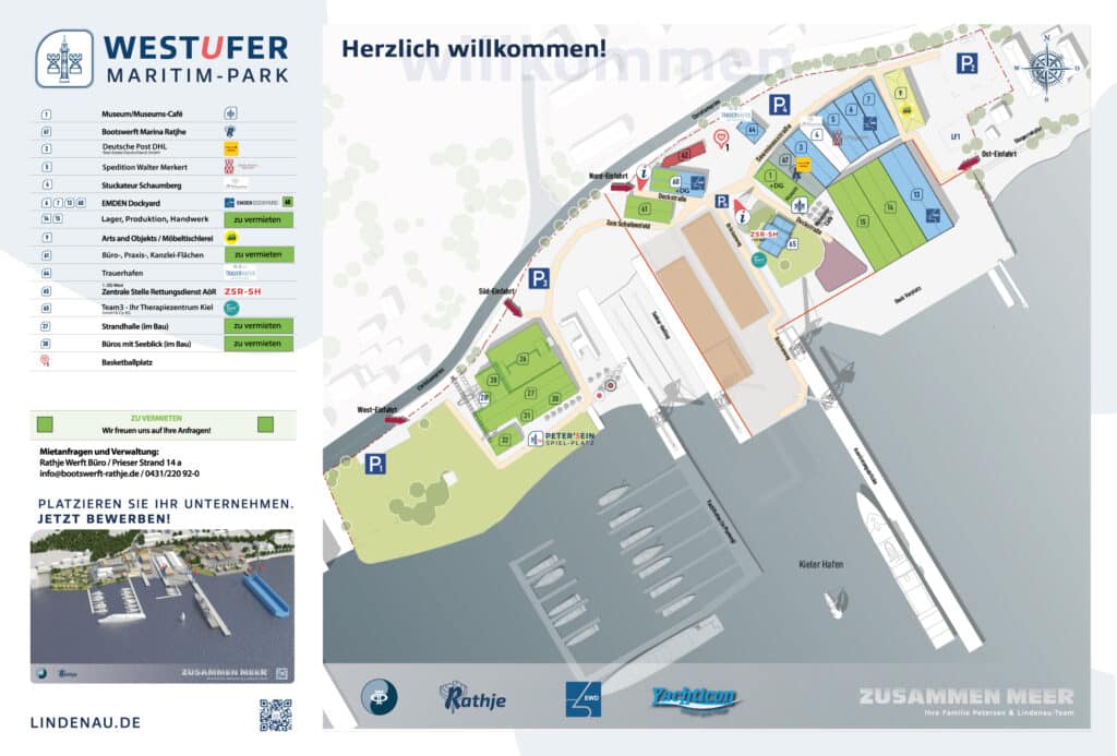 Westufer Maritim-Park Übersicht Mieter