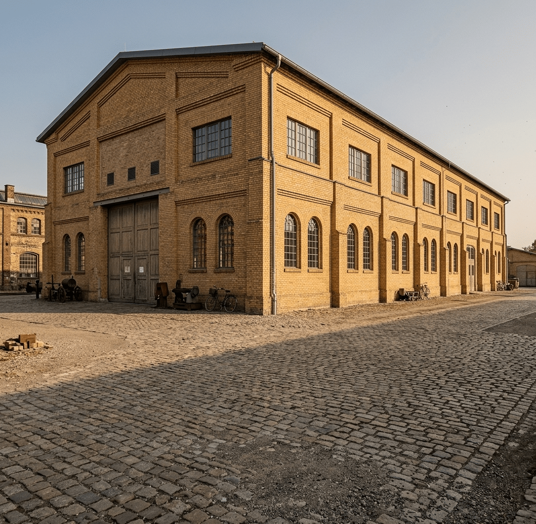 Lindenau Werft historische Animation
